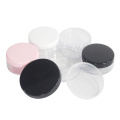 customized portable cosmetic container makeup screw cap empty plastic loose powder case